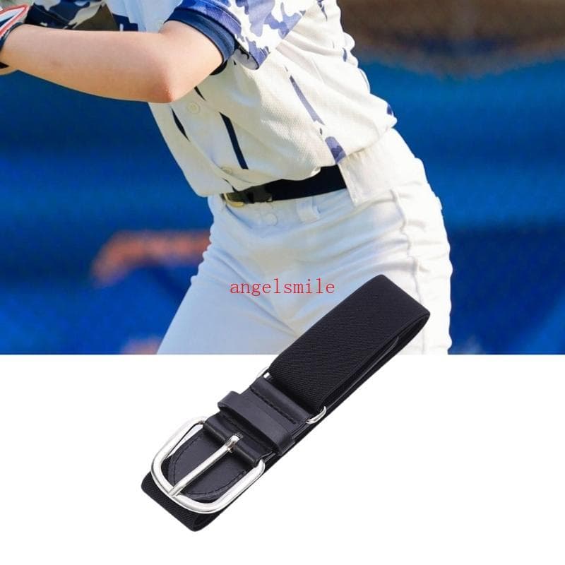 Elástico Softball Cinto Elegante Decorativo Fivela Metal Cintura