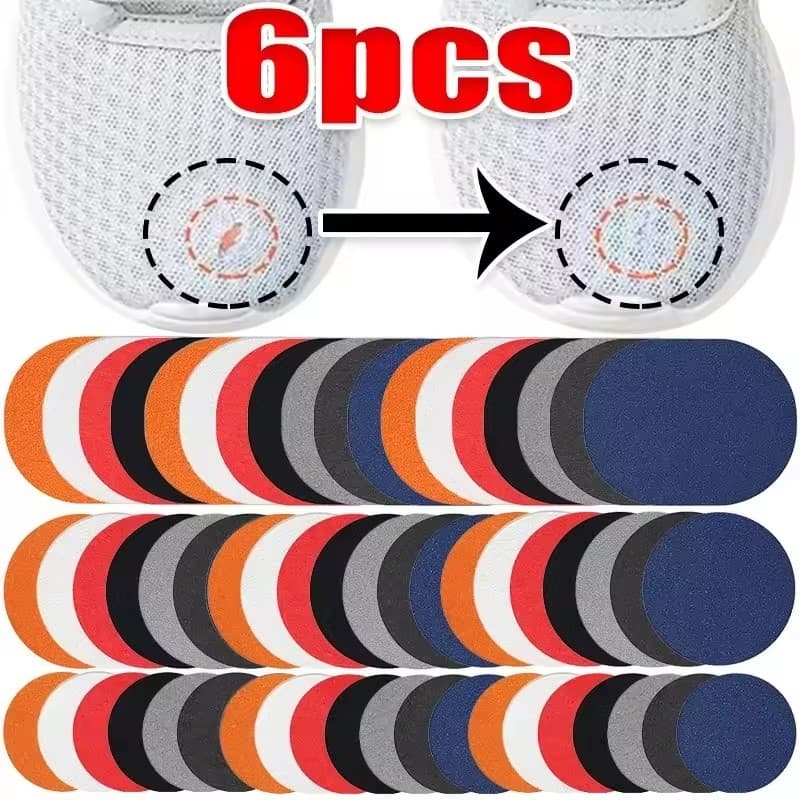 6 Pçs Unissex Anti-Desgaste Sapatos Esportivos Remendos-Palmilhas De Sapato Reparação Remendo-Respirável Tênis Protetor