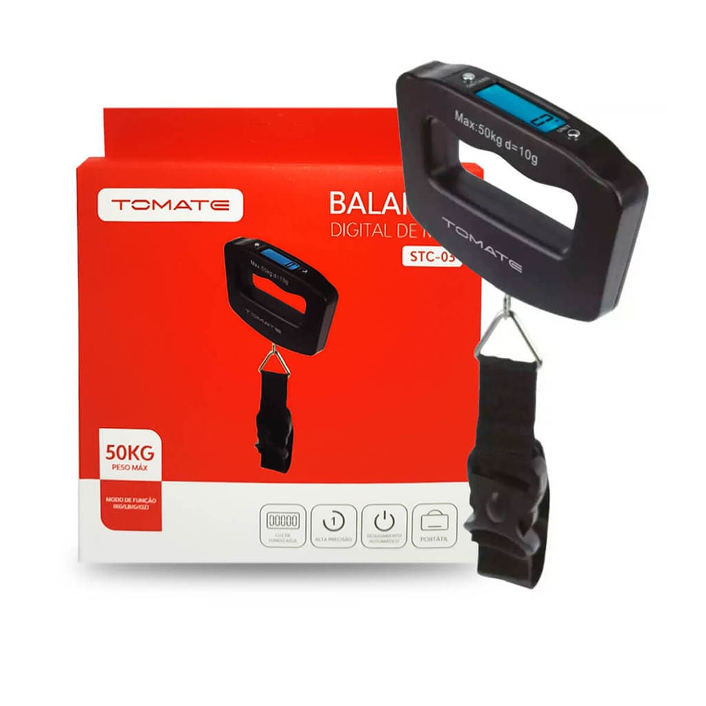 Balança Portátil Digital de Mão 50 Kg