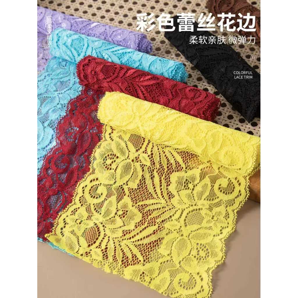 Elástico largo renda pano fita decorativa artesanal diy Material acessórios tecido saia preta bainha roupas