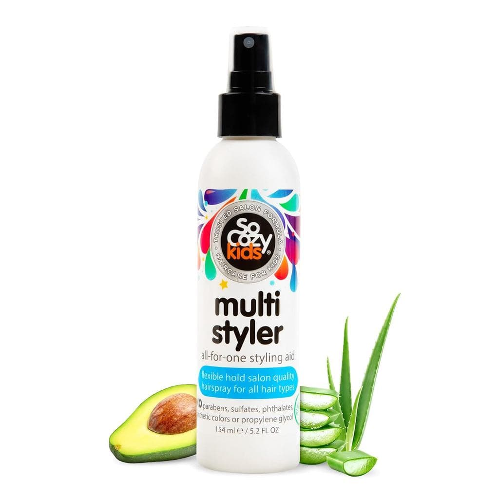 SoCozy Multi Styler, Spray Modelador de Cabelo para Crianças, Seguro para Uso Diário (5.2 Fl Oz) Fixa como um Gel Leve,