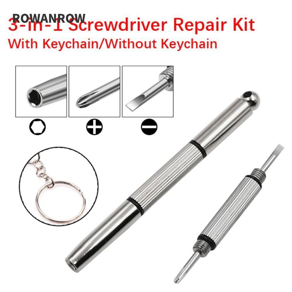 Kit De Reparo De Chave De Fenda ROWAN , Chaves De Óculos De Ferramenta Manual De Aço , Com Ferramentas Chaveiro