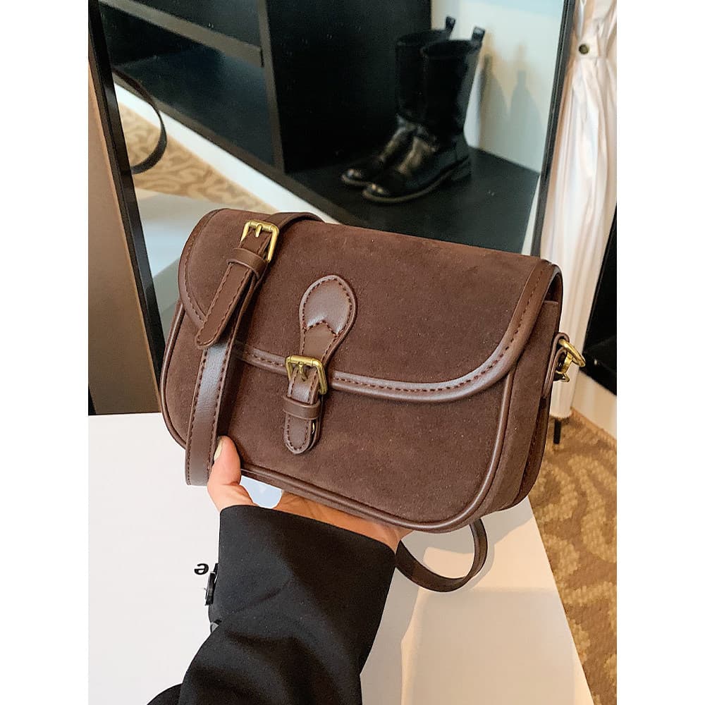 bolsa feminina Bolsa Moda na moda fosco Retro Casual nicho sela saco