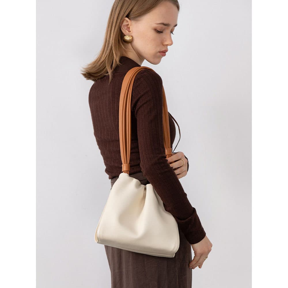 Bolsa bolsa feminina Nicho francês nuvem saco feminino novo estilo moda contraste cor ombro mensageiro bolsa feminina po