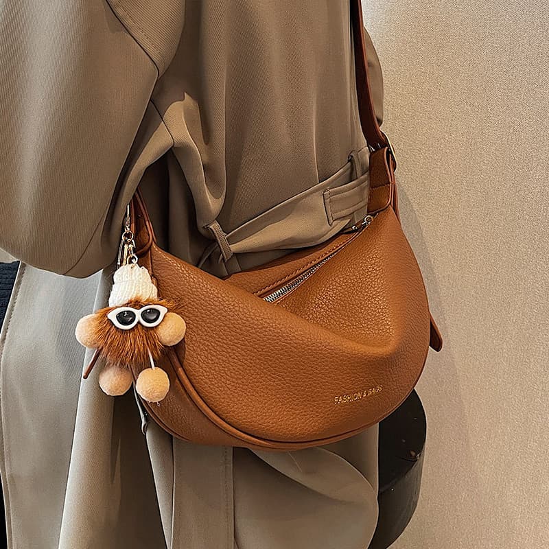 bolsa transversal feminino Bolsa High-End estilo ocidental saco de couro macio feminino 2025 novo estilo na moda All-Mat