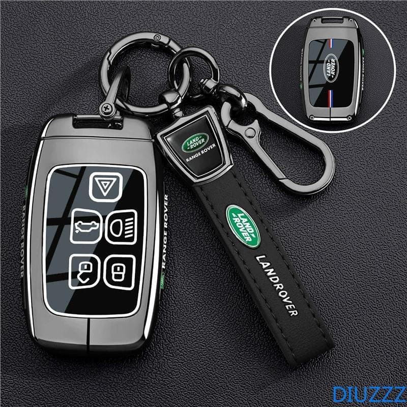 Capa de Chave de Carro em Liga de Zinco para Landrover Range Rover Discovery5 Velar Defender Evoque, Capa Protetora Remo