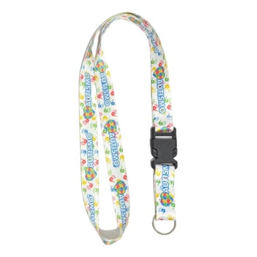 Chaveiro Autista Autismo Cordão Moto Pescoço Engate Rápido