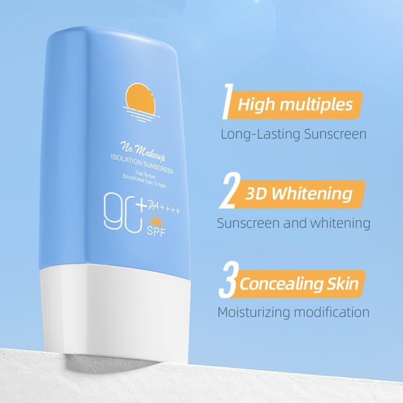 Protetor solar completo 50x SPF4+, proteção UV, refrescante e não oleoso, fabricante genuíno, atacado KUJY