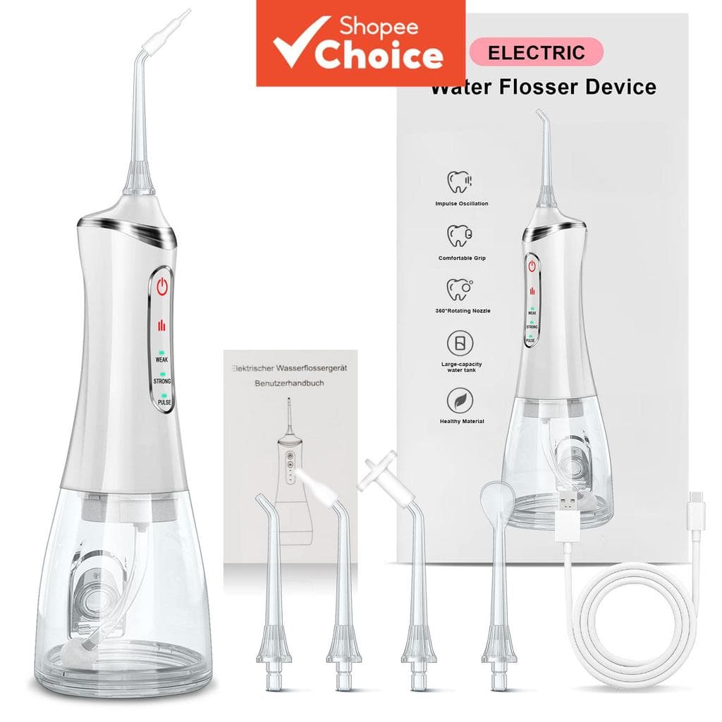 Escova de Dentes Elétrica Portátil Mini Irrigador Oral para Limpeza e Remoção de Tártaro