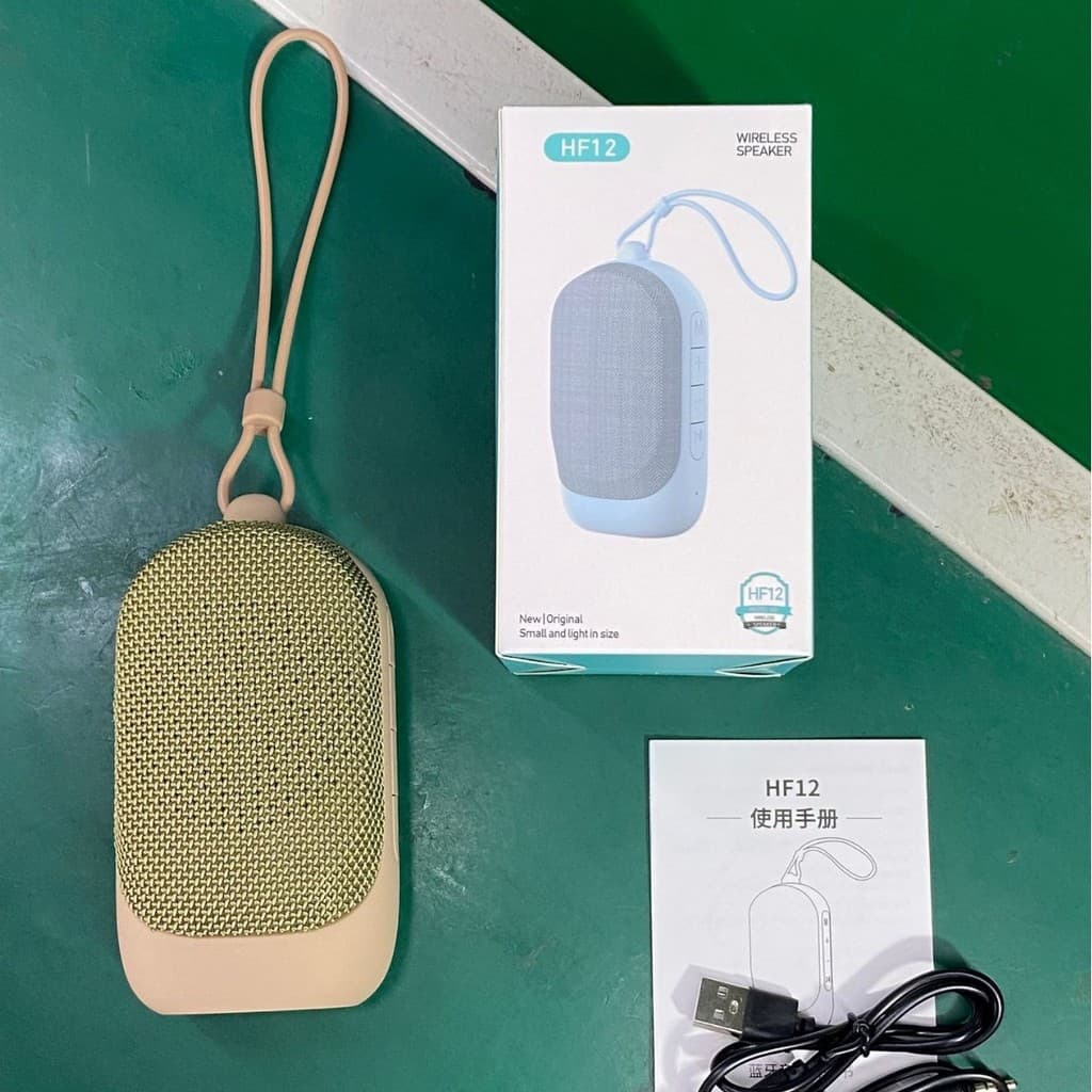 Novo produto do supermercado: alto-falante Bluetooth de tecido, subwoofer portátil de silicone, alto volume, mini presen