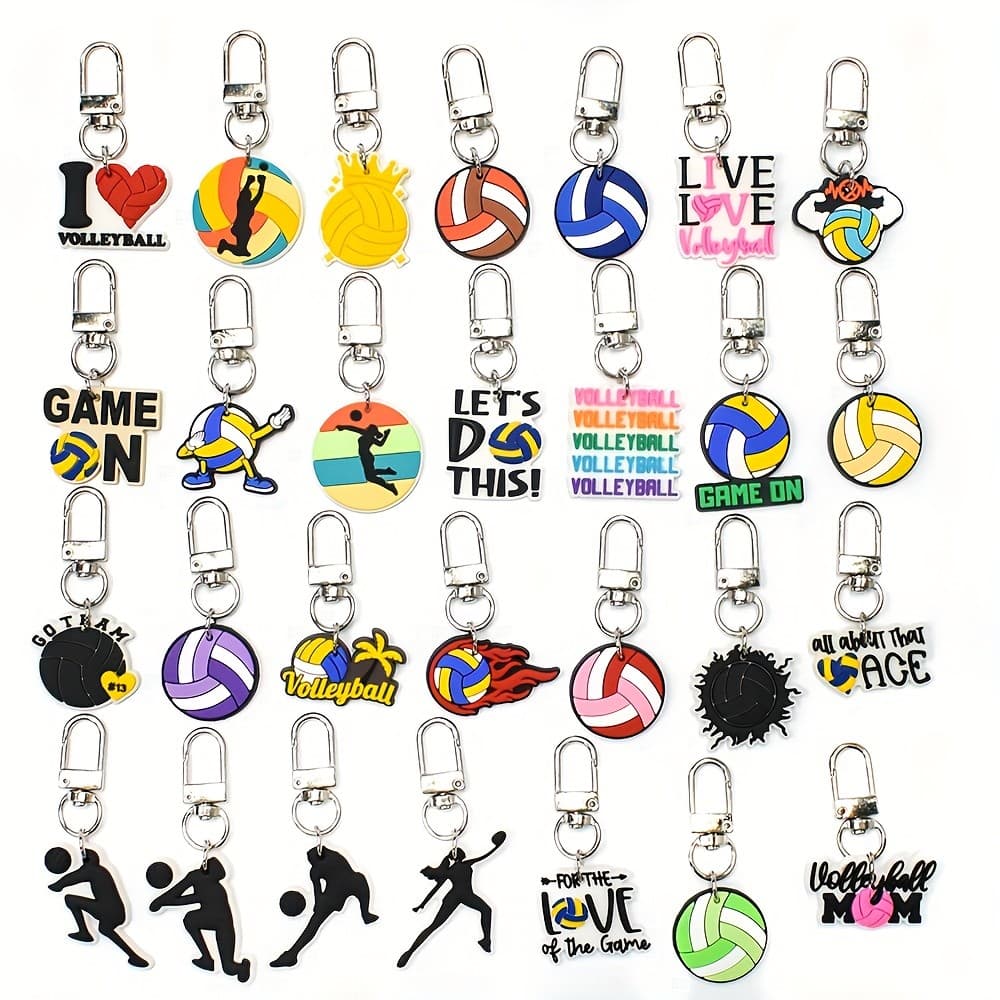 25 Chaveiros Do Voleibol Dos Pces , Eu Amo Encantos Chaveiro Para Favores Da Festa Presentes Equipe