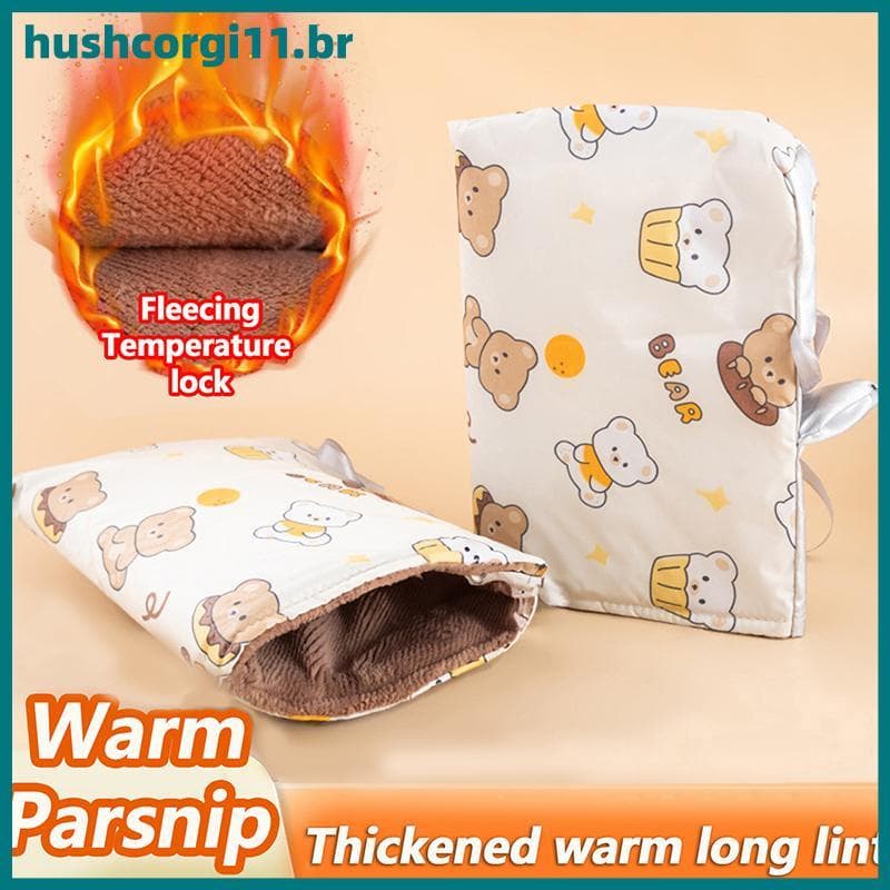 HUSH 2 Peças Luvas De Inverno À Prova De Vento Para Guidão De Motocicleta Quentes Capas De Mão Scooter De Moto BR