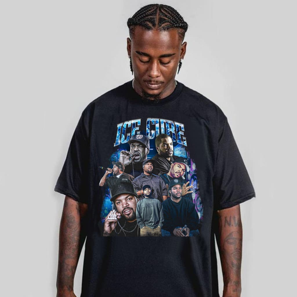 Camisa Camiseta Ice Cube Vintage Rap Unissex 100% Algodão