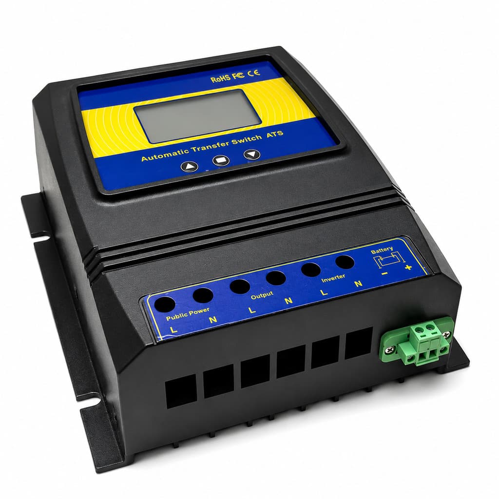 Chave ATS Automática 11kW 110/220V Para Inversor Solar