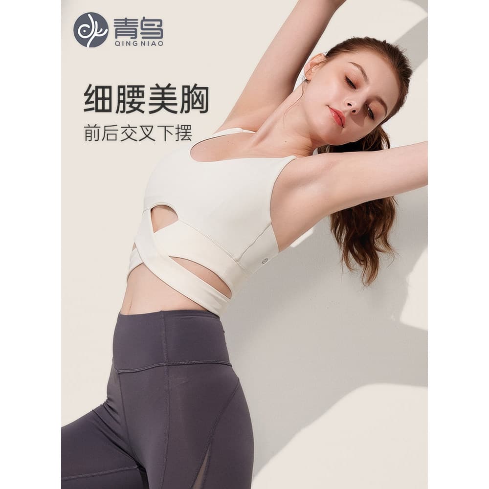 Pássaro azul roupas de Yoga outono esportes roupa interior profissional absorção choque confortável treinamento correndo