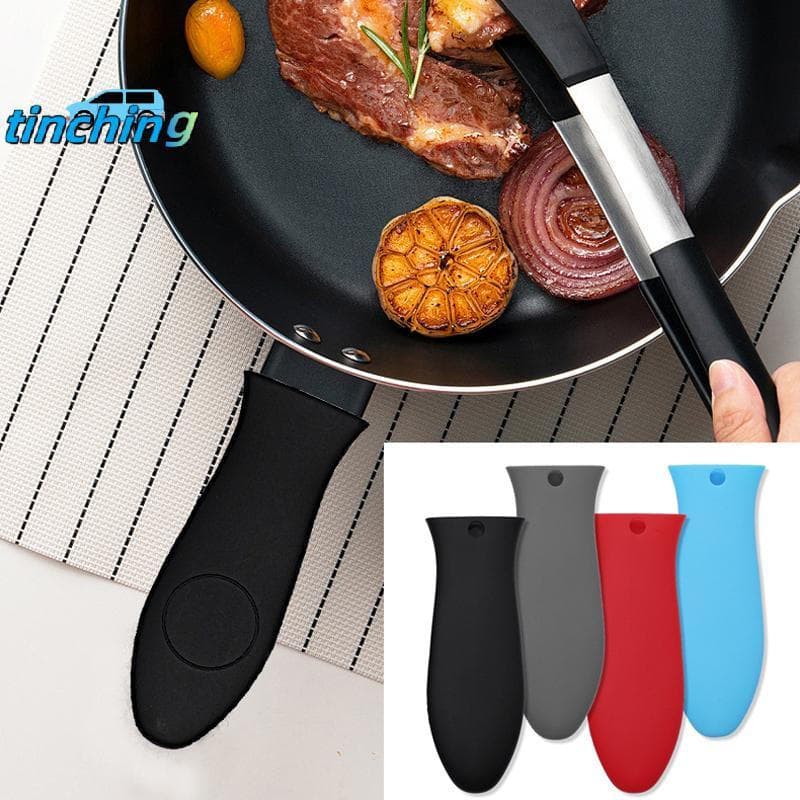 [Tinchigh] Suporte Para Alça De Panela De Silicone Antiderrapante Peças De Panelas Desmontável Potholder Ferro Fundido F