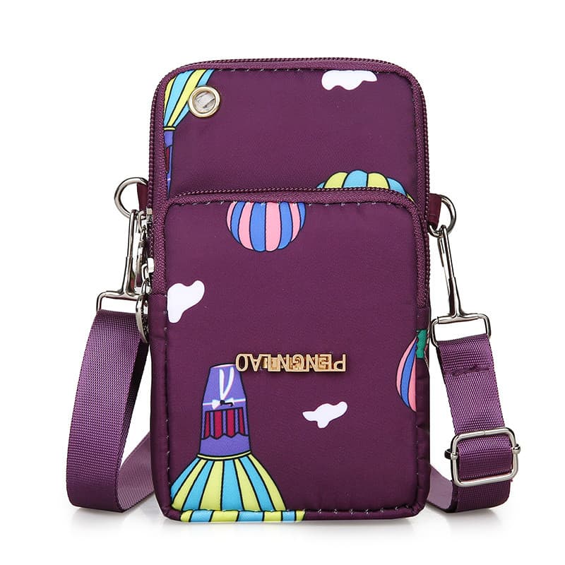 Novo japonês coreano saco do telefone móvel feminino saco do mensageiro bolsa de ombro Casual pulso feminino embalagem m