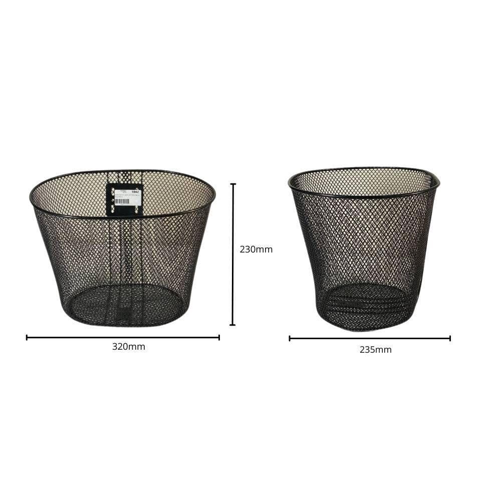 Cesta Para Bicicleta Aro 24 Aço Media Cor Preta