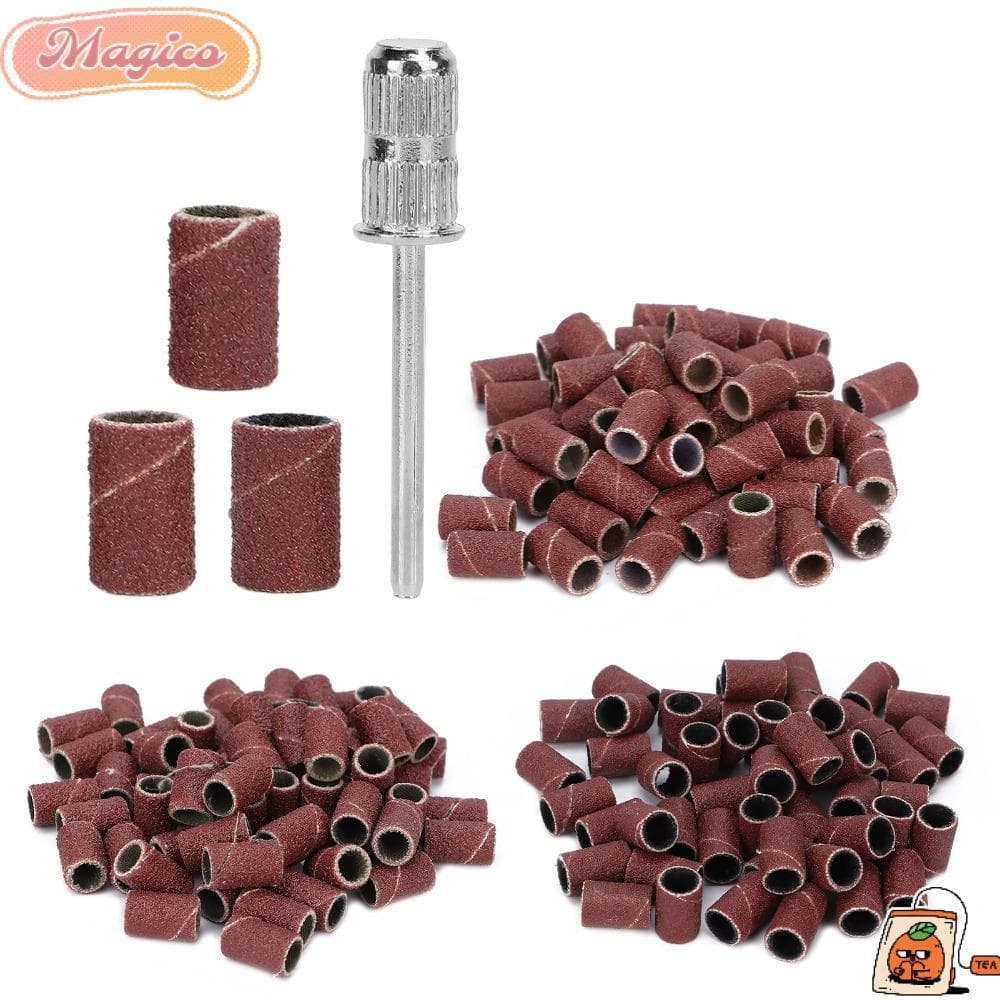 MAGICO 210pcs Faixas De Lixa De Unhas , Substituíveis De 2.35 Mm , Compatível Com Arquivo Elétrico