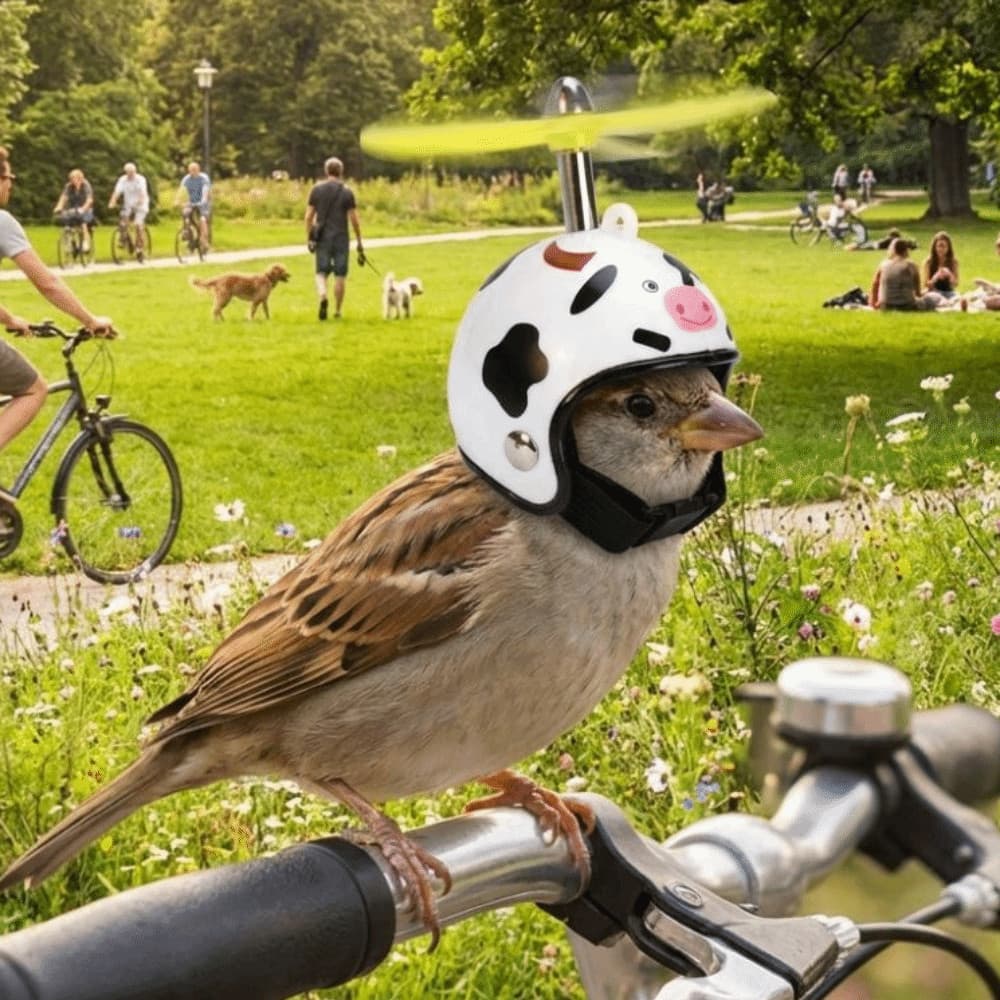 Capacete  Com Padrão Animal , De Segurança Para Papagaio De Estimação Proteção Solar À Prova D'água , Plástico