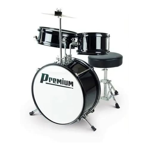 Bateria Infantil Premium Preta Dx10j Bk