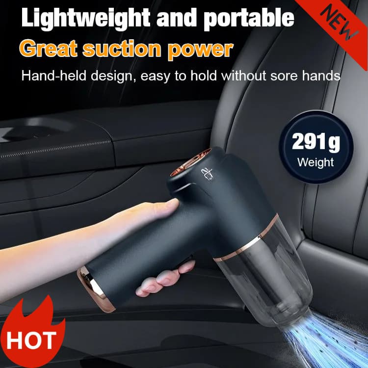 【Aspiração e Sopro 2 em 1】Powerful Blow & Vacuum Car Vacuum Cleaner Aspirador de Pó Portátil para Carro e Casa