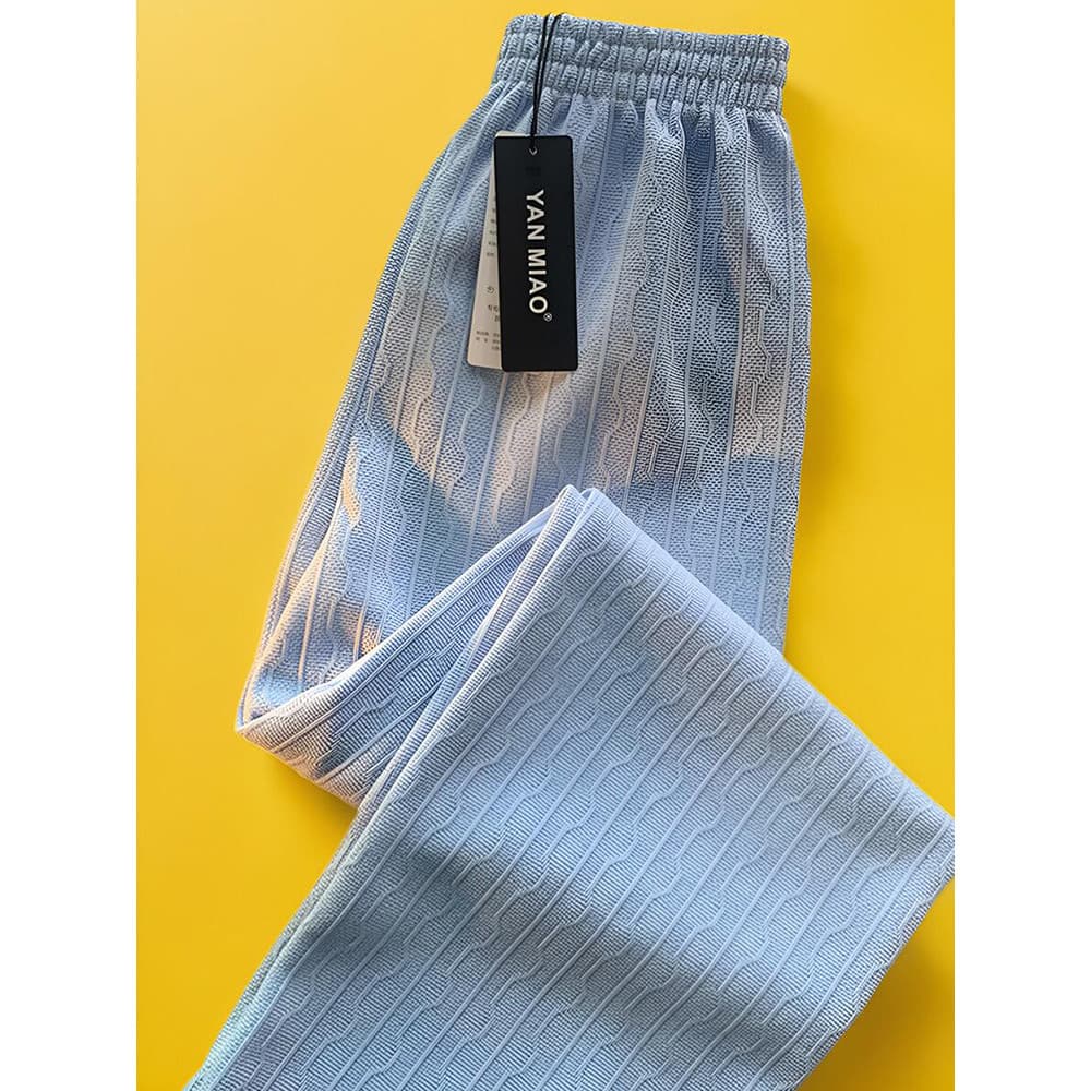 Contra retiro comércio exterior Shopping desconto calças largas femininas genuínas verão novo estilo pequeno cintura alt