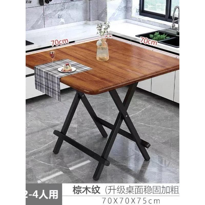 Mesa de jantar doméstica pequena mesa de comer simples cadeira de mesa dobrável portátil tenda dormitório mesa quadrada