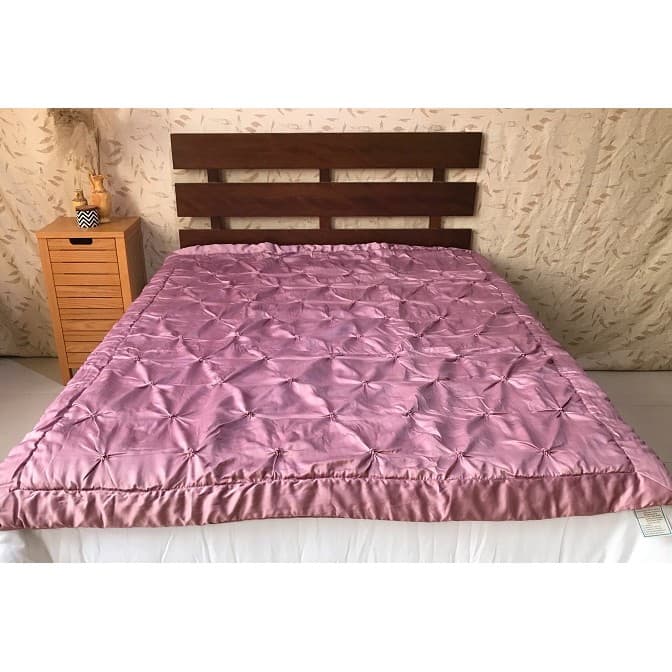 Variedade rosa roxo poliéster cetim pano dobrável bordado capa de cama verão fresco colcha ar condicionado 150X200CM