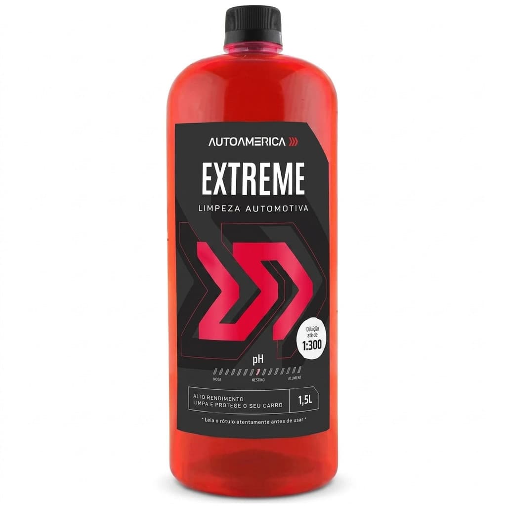 Extreme Limpeza Automotiva 1,5L Autoamerica – Limpeza Pesada com Máxima Eficiência - Shampoo Automotivo - Ducha Carro