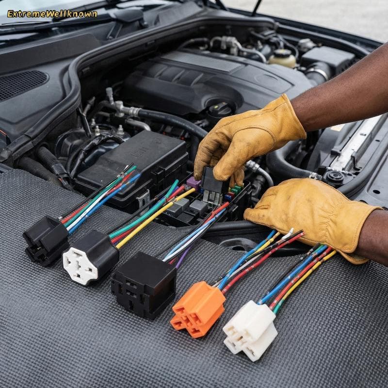 Tipo De Comutação De Relé De Carro De 5 Pinos Com Suporte Soet Para Atualizações Elétricas Universais E Instalações De R