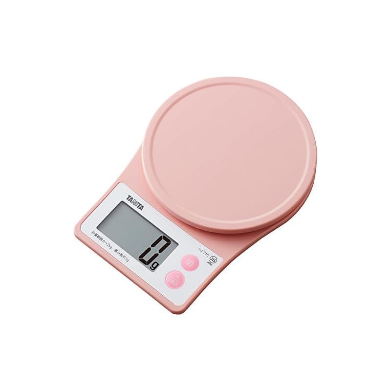 Balança de cozinha Tanita Balança de cozinha digital 2kg 1g Incremento 1 segundo início 1 segundo medição rosa KJ-216...