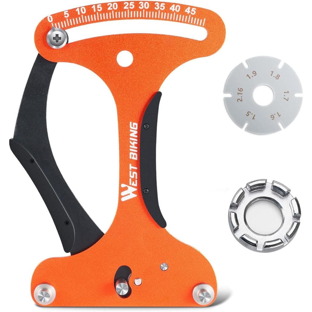 Medidor de Tensão de Raios, Ferramenta de Alumínio para Rodas de Bicicleta, Ferramenta de Ajuste de Tensão de Fios, Aces