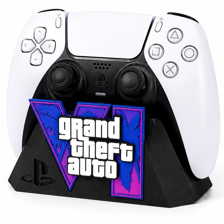 Suporte GTA VI Para Controle PS5 Xbox Series S X Gamer Decorativo PREMIUM
