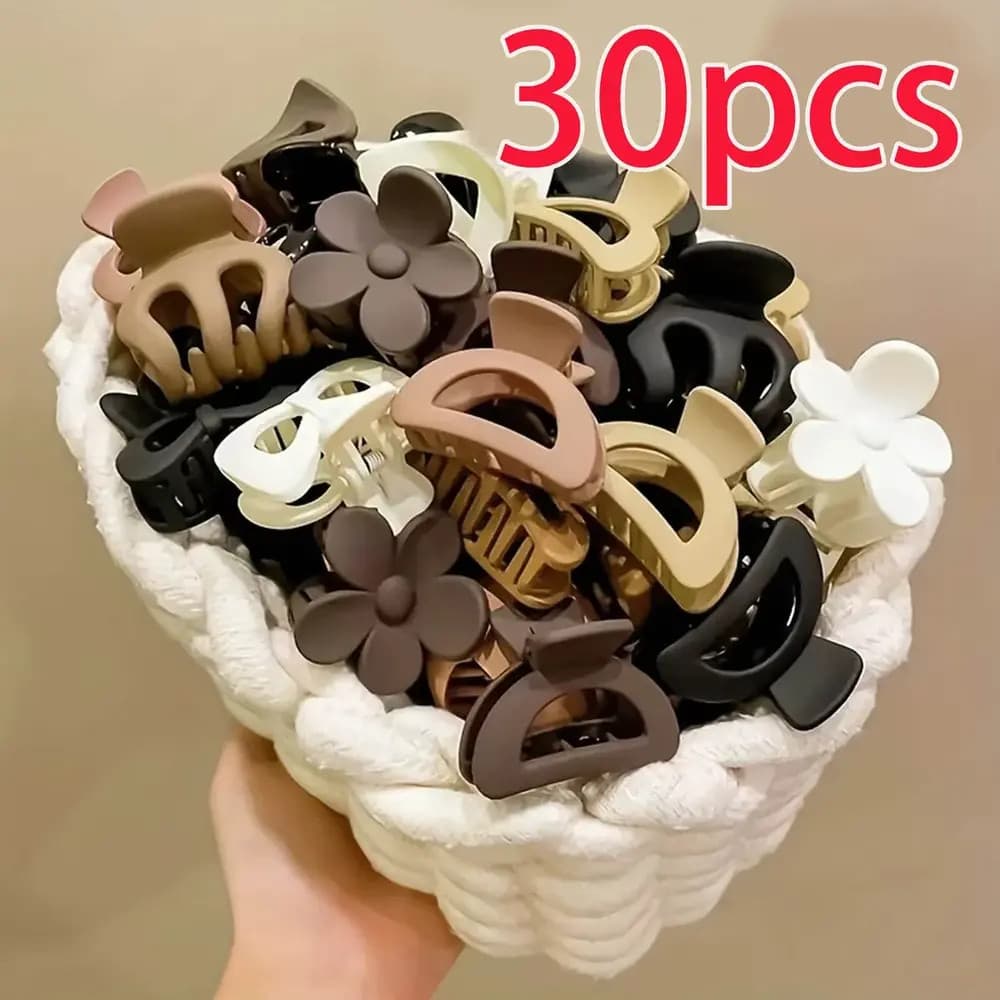 [Estilo Versátil] 30 peças de mini presilhas de cabelo/multiuso, ideal para penteados do dia a dia