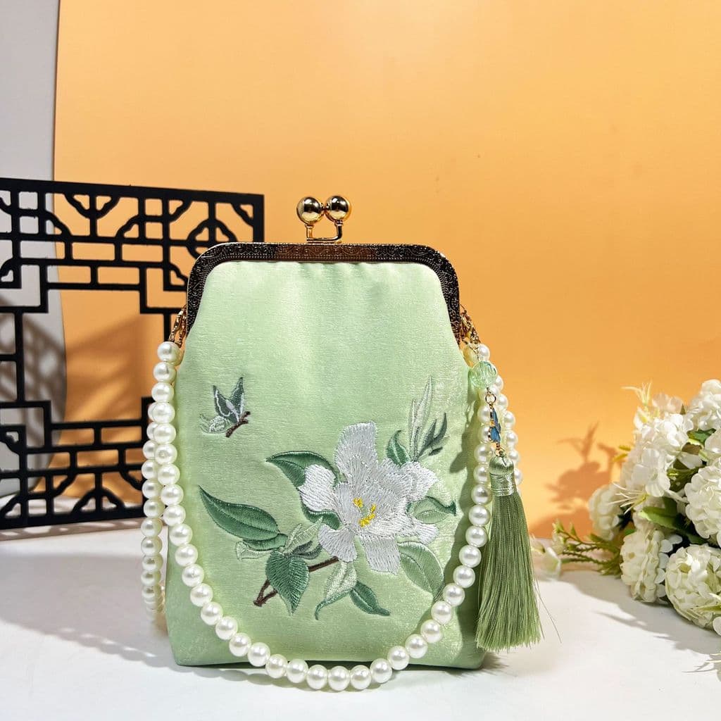 Bolsa transversal de ombro único estilo vintage para combinar com cheongsam, nova bolsa bordada de estilo chinês com est