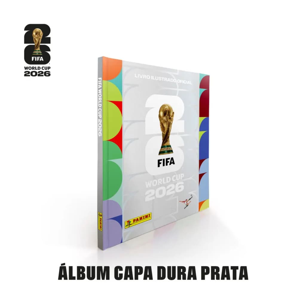 Copa Do Mundo 2026 - Álbum Capa Dura Prata - FIFA WORLD CUP 2026™️