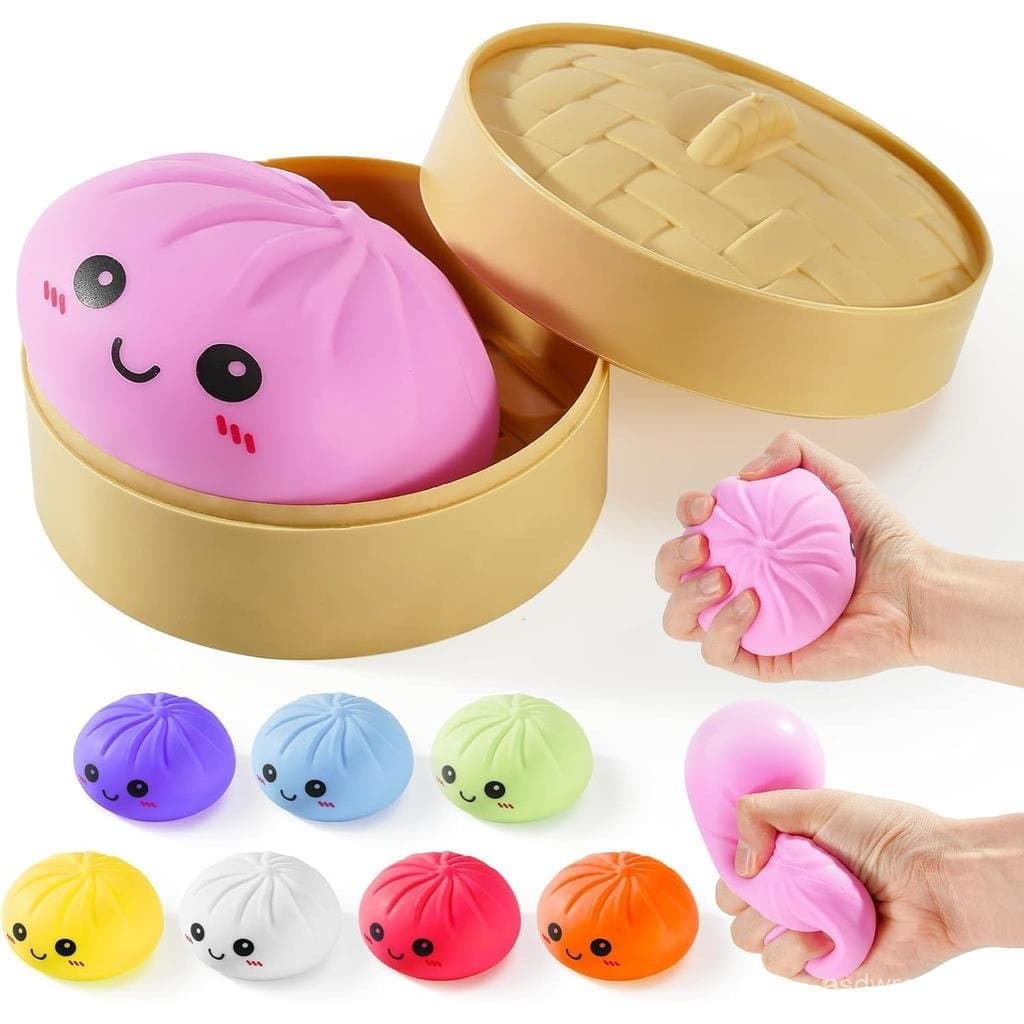 Brinquedos Squishy de Dumpling, Caixa Misteriosa Squishy de Dumpling Gigante, Brinquedo Squishies Coloridos Anti-stress