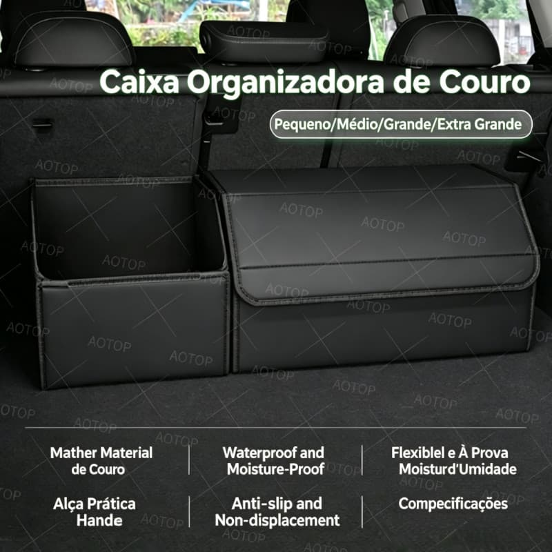 Organizador do tronco do carro caixa de armazenamento do arranque do tronco do carro 70L