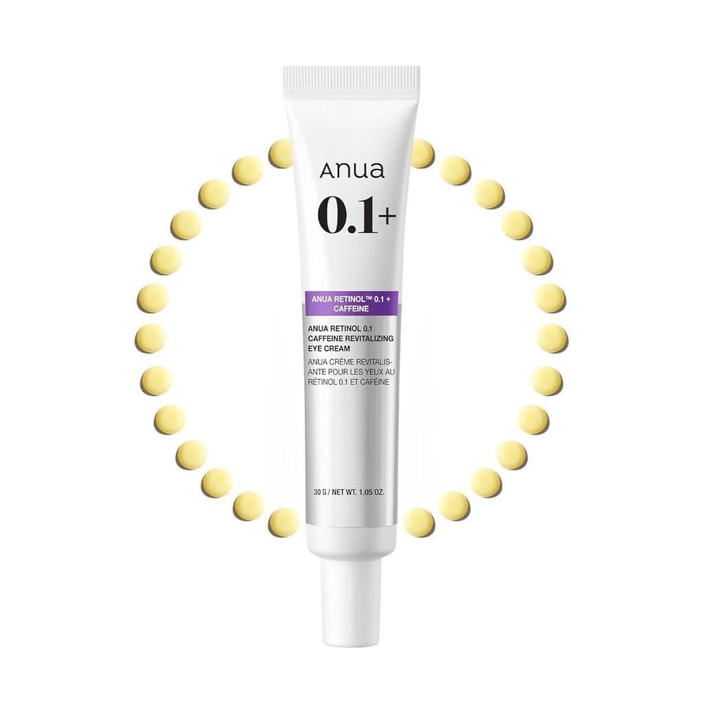 Anua Creme Revitalizante para Olhos com Retinol 0.1 e Cafeína, Fórmula Leve para Olheiras e Inchaço, Hidratante para Pel