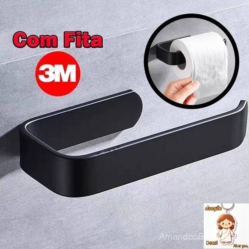 Suporte De Rolo De Papel Higiênico Acessórios Banheiro 3M Cola