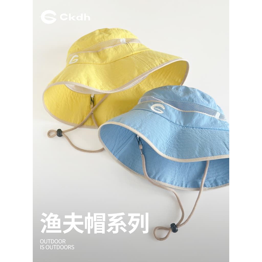 CKDH Chapéu balde de aba grande de cano profundo 2026 verão novo estilo chapéu de sol de viagem masculino feminino chapé