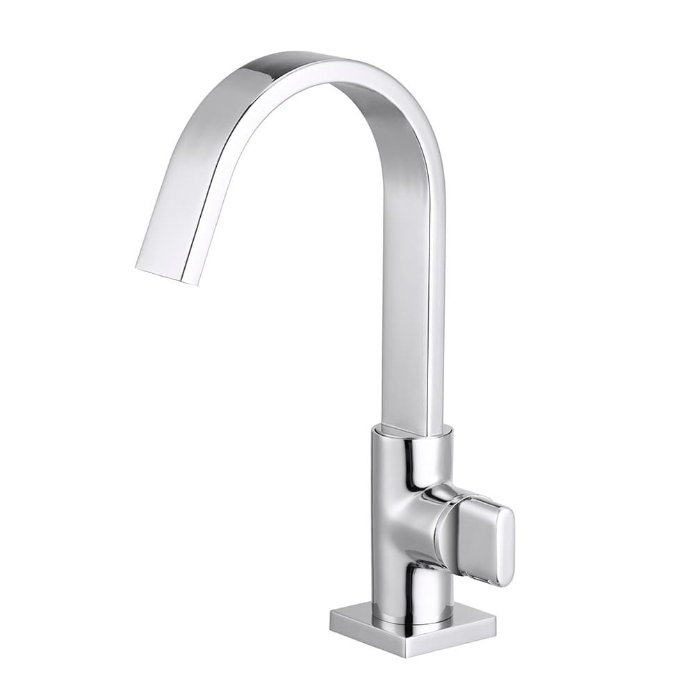 Torneira Lavatório Banheiro Bica Móvel Slim Quadrada Metal Pia Lavatorio Moderno