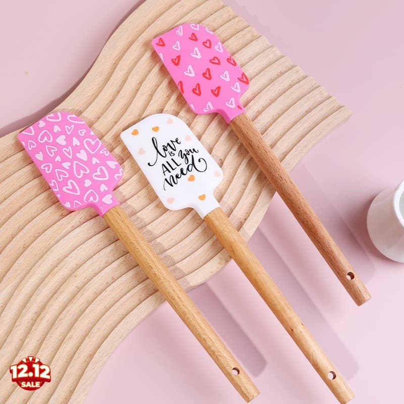 Espátula De Silicone Para O Dia Dos Namorados-Raspador De Creme Assar