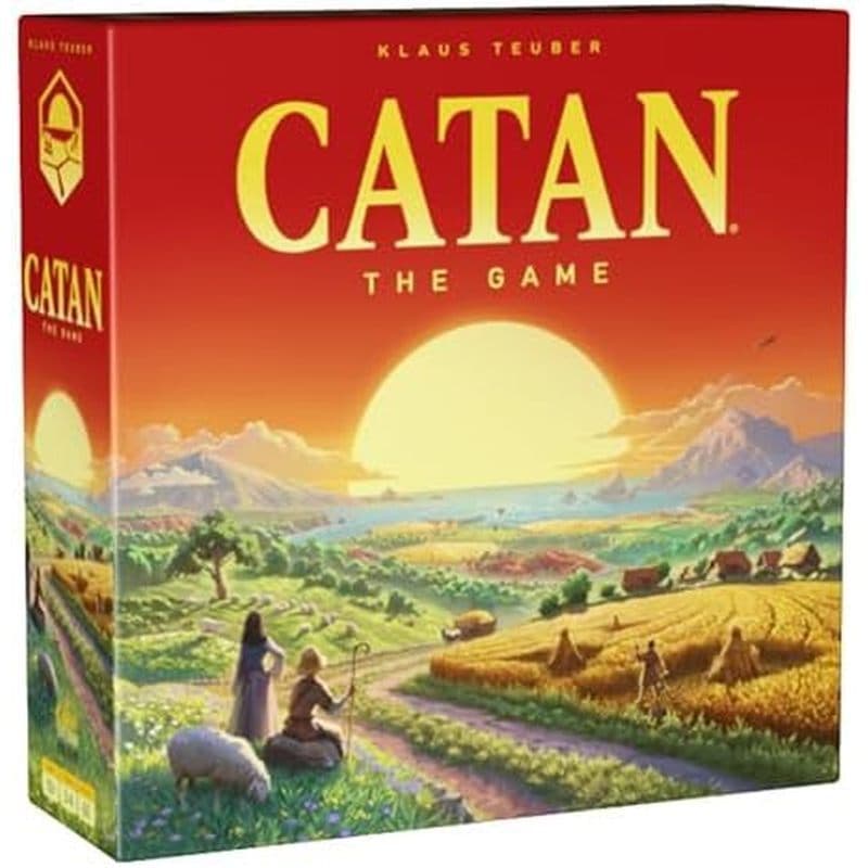 Jogo De Tabuleiro CATAN (6a Edição) Comércio , Construção & amp ; Sattle in the Classic Stegy Para Família E Crianças Ad