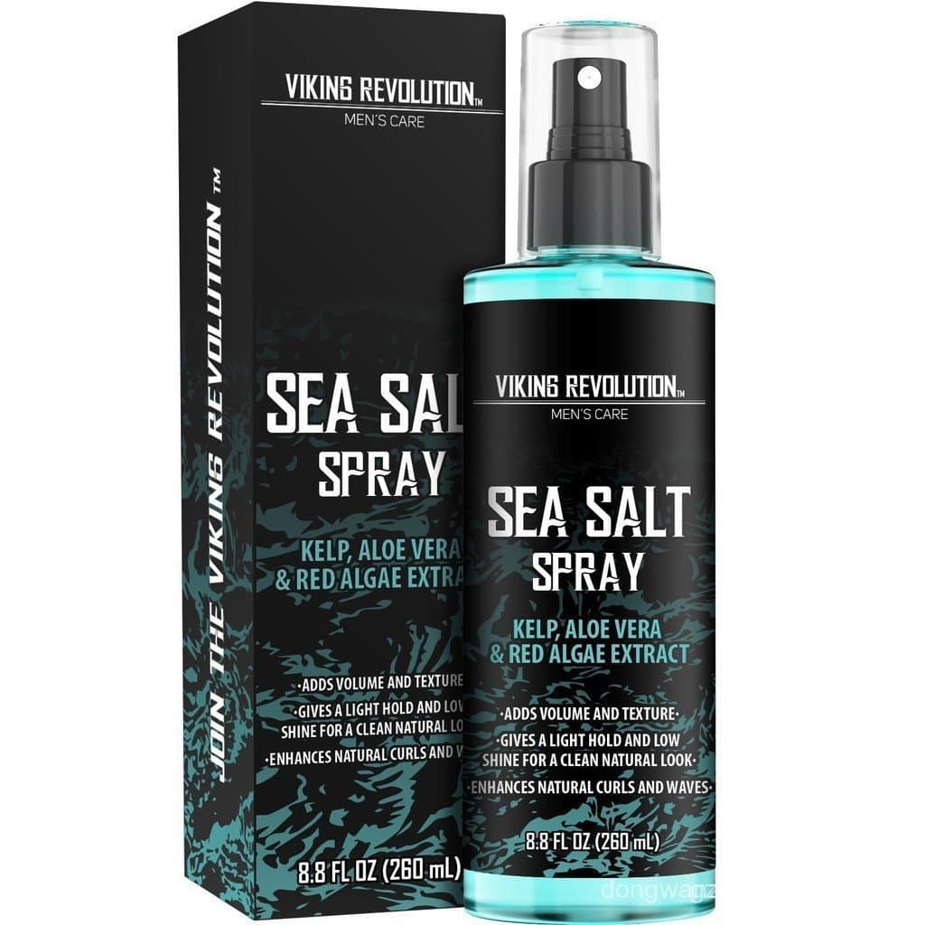 Spray de Sal Marinho Viking Revolution para Cabelo Masculino - Spray Texturizador com Algas Marinhas e Aloe Vera