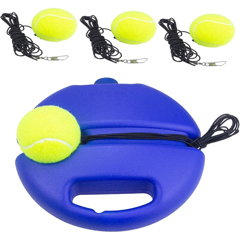 Kit de Bola de Tênis para Rebatida e Treinamento com 4 Bolas e 4 Cordas Elásticas para Iniciantes, Crianças e Adultos