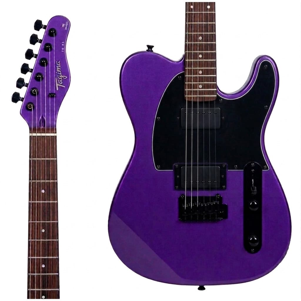GUITARRA TAGIMA 2H TW-88 (DF-BK) PSPK Purple Sparkle