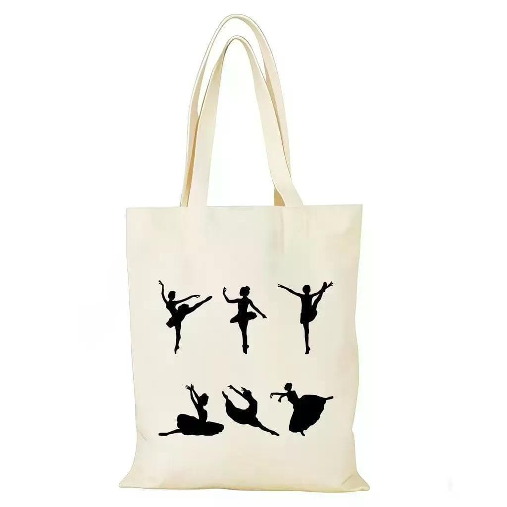 Nova bolsa de lona Cultural criativa para balé, bolsa de lona simples e fresca, portátil, ecologicamente correta, sacola