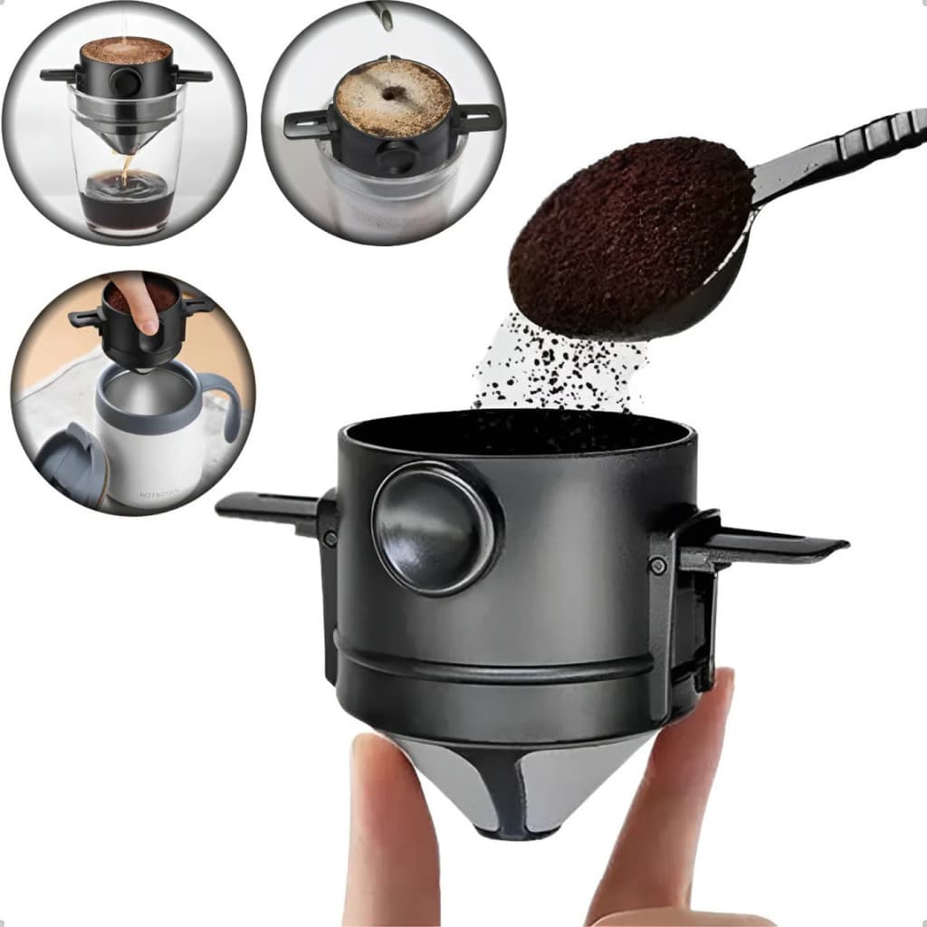 Mini Coador De Café Mini Filtro Individual Inox